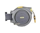 HOZELOCK - Auto Reel 30m wall-mounted hose reel : Easy to Install, Lock, Auto-rewind, Ready-to-use Reel With Nozzle, Fittings, Hozelock Hose and Accessories Included - 5 Year Guarantee* [2403 0000]