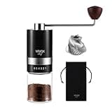 Vevok Manual Coffee Grinder - Premium Hand Grinder for Fresh Coffee Beans - External  Adjustable Grinding Settings - Portable and Easy to Use