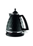 De'Longhi Brilliante Kettle, anti-scale filter, 1.7 Liters, 360° swivel base, KBJ3001BK, Black