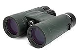 Celestron 71333 Nature DX 10x42mm Binoculars with Multi-Coated Lens, BaK-4 Prism Glass and Carry Case, Green