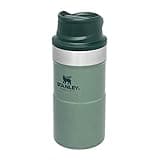 Stanley Trigger Action Travel Mug 0.25L - Keeps Hot For 3 Hours - BPA-Free - Thermal Mug For Hot Drinks - Leakproof Reusable Coffee Cup - Dishwasher Safe - Hammertone Green