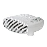 BLACK+DECKER BXSH37005GB Fan Heater, 2 Heat Settings, 1 Fan Setting, Adjustable Thermostat, 2KW, White