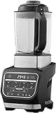 Ninja Foodi Blender & Soup Maker, 10 Auto-iQ Programs, 1.7L Glass Jug, Hot & Cold Blender, Built-In Heating Element, Tamper, Cleaning Program & Brush, 1000W, Black HB150UK