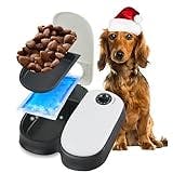 Pawise Automatic Pet Feeder 300ml 2-Meal Automatic Food Dispenser Timed Food Bowl for Dogs Cats 27x7x24cm