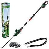 Bosch Lawn and Garden 06008B3070 Cordless Telescopic Hedge Trimmer UniversalHedgePole 18 (1 Battery, 18 Volt System in Cardboard Box)