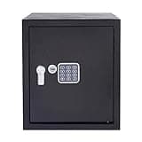 Yale Large Alarmed Value Safe, 130db Built In Alarm, Steel Construction, Steel Locking Bolts, Emergency Overide Key, Wall And Floor Fixings, Black Finish, YEC/390/DB1