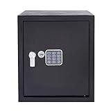 Yale Large Alarmed Value Safe, 130db Built In Alarm, Steel Construction, Steel Locking Bolts, Emergency Overide Key, Wall And Floor Fixings, Black Finish, YEC/390/DB1