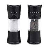 Cole & Mason H306498 Harrogate Black Salt and Pepper Grinder Set, Classic Inverta, ABS Plastic, 154 mm, Gift Set, Includes 2 x Salt and Pepper Mills