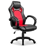 IntimaTe WM Heart Gaming Chair High Back Office Chair Desk Chair Racing Chair Reclining Chair Computer Chair Swivel Chair PC Chair (Red)