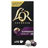 L'OR Espresso Supremo - Intensity 10 - Nespresso Compatible Coffee Capsules (Pack of 10, 100 Capsules in Total)