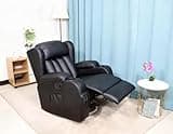 D pro T 10 IN 1 WINGED LEATHER RECLINER CHAIR ROCKING MASSAGE SWIVEL HEATED GAMING ARMCHAIR