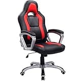 Cherry Tree Furniture Designed Racing Sport Swivel Office Chair Computer Desk Chair in Black Red Colour