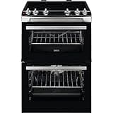 Zanussi 60cm Double Oven Electric Cooker - Stainless Steel