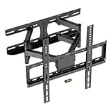 VonHaus Tilt and Swivel TV Wall Bracket for 24-65" Screens, Wall Mount w/Spirit Level, 45kg Capacity, Max VESA: 400x400mm, for Curved and Flat Screens