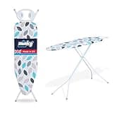 Minky Expert Ironing Board | Large 122 x 38 cm Surface | Universal Height Adjustment | Steam-flow Mesh | UK Manufactured