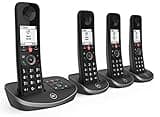 BT Advanced Cordless Landline House Phone with 100 Percent Nuisance Call Blocker, Digital Answering Machine, Quad Handset Pack