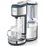 Breville BRITA HotCup Hot Water Dispenser | With integrated water filter | 3kW Fast Boil & Variable Dispense | 1.8L | Energy-efficient use | Stainless Steel [VKJ367], Silver/Black