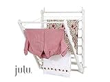 Julu Laundry Ladder Indoor Airer Wall Mounted Clothes Airer Wooden Clothes Airer | Doris Pine White