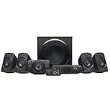 Logitech Z906 5.1 Surround Sound Speaker System, THX, Dolby & DTS Certified, 1000 Watts Peak Power, Multi -Device, Multiple Audio Inputs, UK Plug, PC/PS4/Xbox/Music Player/TV/Smartphone/Tablet