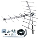 Loft & Outdoor Digital TV Aerial, SLx 27887K4 4G Filtered 32 Element Aerial for Digital TV, Silver