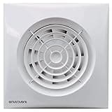 Envirovent SIL100 Silent-100 Axial Silent Extractor Fan Axial 100 mm / 4 Inch Timer Model (White)