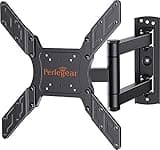 Perlegear TV Wall Bracket for 26-60 Inch Flat & Curved TVs up to 45kg, Swivels Tilts Extends TV Wall Mount, VESA 75x75mm up to 400x400mm-PGMFK6-E