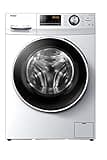 Haier HW90-B14636N Freestanding Washing Machine With LED Display, 9kg Load, 1400RPM, Direct Motion, White, 2021-9kg 636