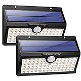 HETP Solar Lights Outdoor, Upgraded 78 LED Solar Motion Sensor Security Lights - Solar Powered Lights Waterproof Wireless Wall Lights Solar Lamps with 3 Intelligent Modes for Outside(2 Pack)