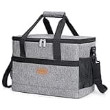 Lifewit 30L (50-Can) Soft Cooler Bag with Hard Liner, Large Insulated Picnic Lunch Bag Box Soft-Sided Cooling Bag for Camping/BBQ/Family Outdoor Activities