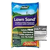 Elixir Gardens ® Westland Lawn Sand Moss Killer Lawn Grass Tonic Fertiliser Treats 200 sqm x 1