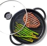 Jean-Patrique The Whatever Pan Cast Aluminum Griddle Pan for Stove Top - Lighter Than Cast Iron Skillet Pancake Griddle with Lid - Non-Stick Stove Top Grill Pan10.6 Diameter