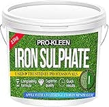 Pro-Kleen 2.5 KG PREMIUM Iron Sulphate (Makes up to 2500L When Diluted & Covers up to 2500m2) - Iron Lawn Conditioner and Turf Hardener. Dry Powder soluble in water